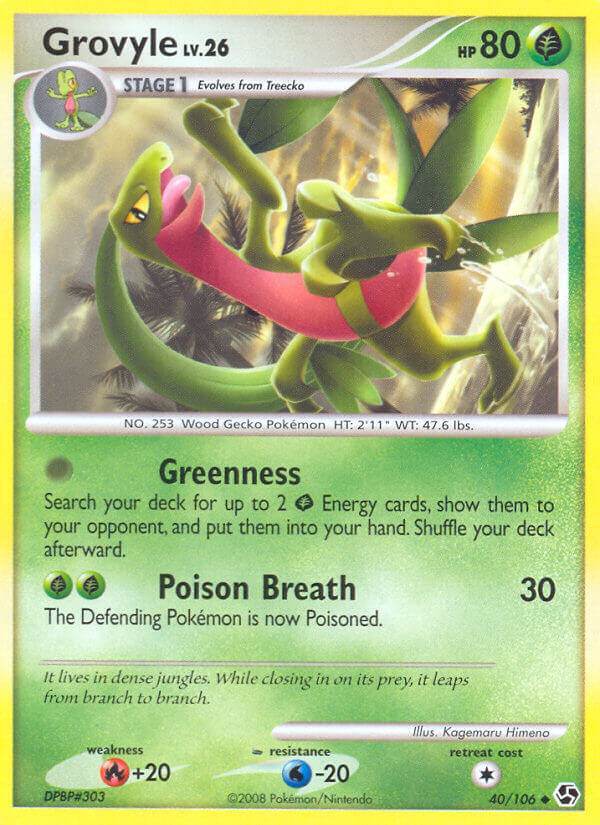 Grovyle 40/106 Reverse Uncommon - MissingNo.