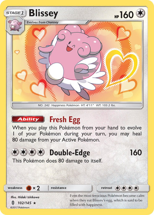 Blissey 102/145 Reverse Rare - MissingNo.