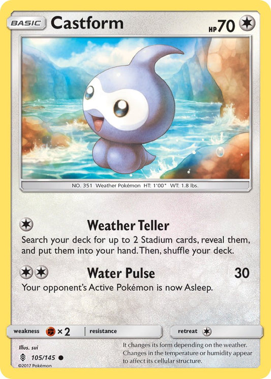 Castform 105/145 Common - MissingNo.