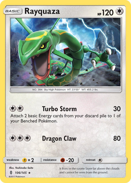 Rayquaza 106/145 Reverse Rare - MissingNo.
