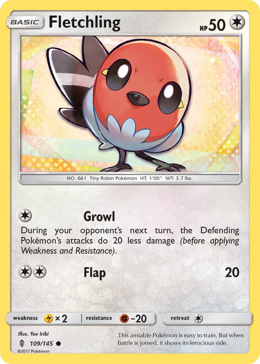 Fletchling 109/145 Reverse Common - MissingNo.