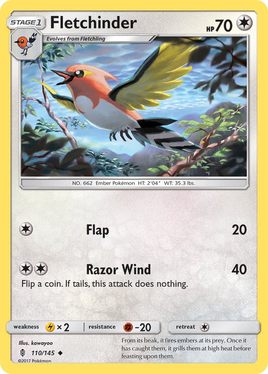 Fletchinder 110/145 Uncommon - MissingNo.