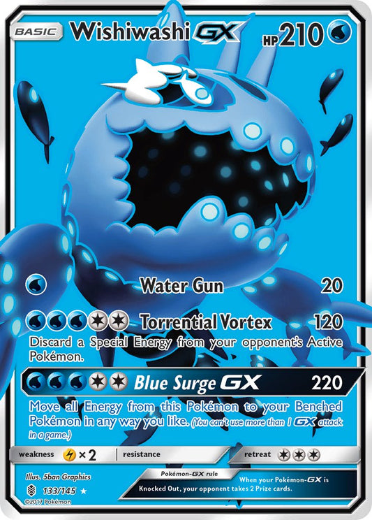 Wishiwashi GX 133/145 Holo Ultra Rare GX - MissingNo.