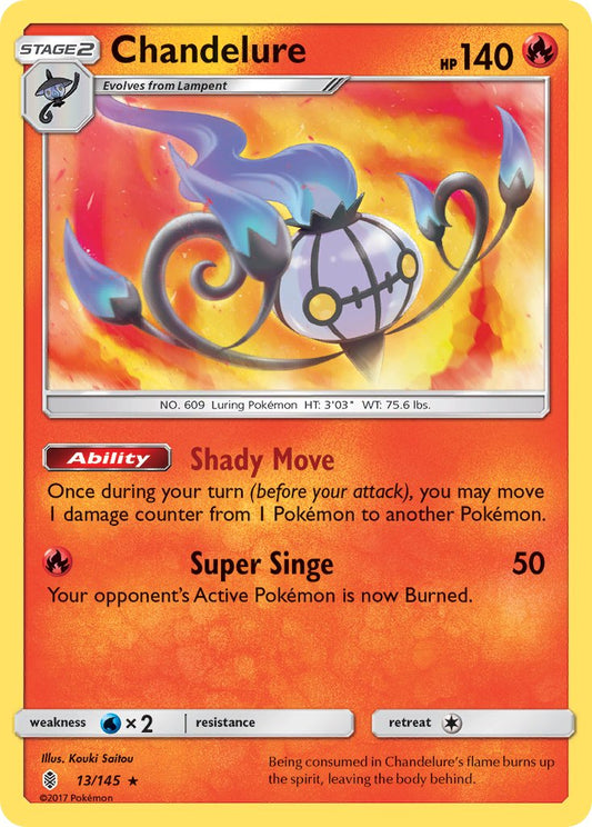 Chandelure 13/145 Reverse Rare - MissingNo.