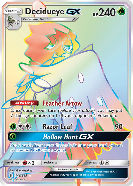 Decidueye GX 146/145 Rainbow Secret Rare GX - MissingNo.
