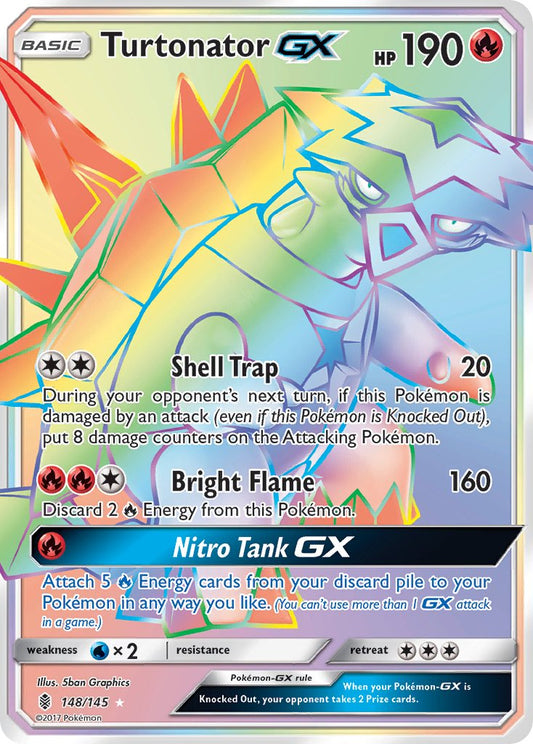 Turtonator GX 148/145 Rainbow Secret Rare GX - MissingNo.