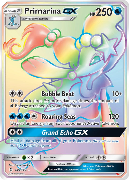 Primarina GX 149/145 Rainbow Secret Rare GX - MissingNo.