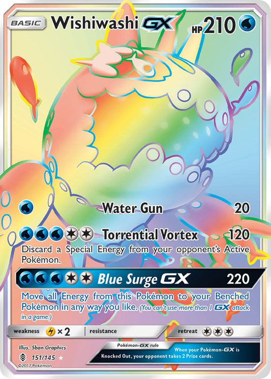 Wishiwashi GX 151/145 Rainbow Secret Rare GX - MissingNo.