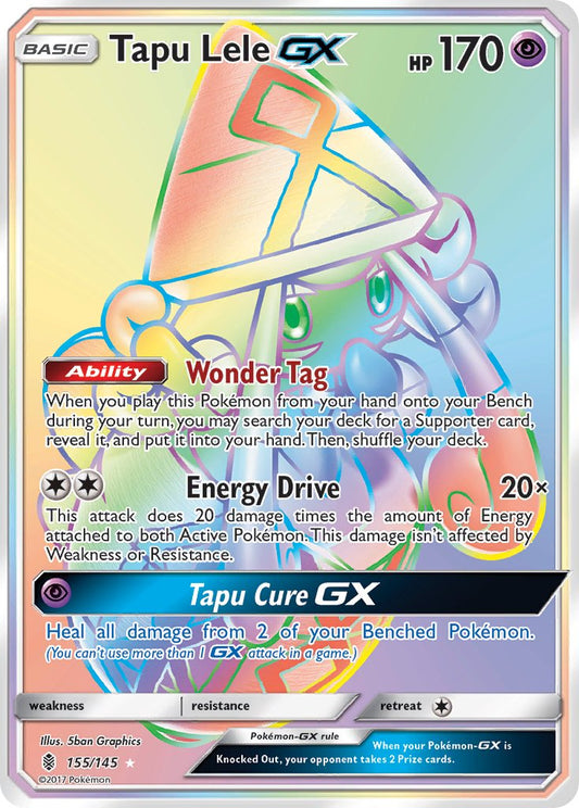 Tapu Lele GX 155/145 Rainbow Secret Rare GX - MissingNo.
