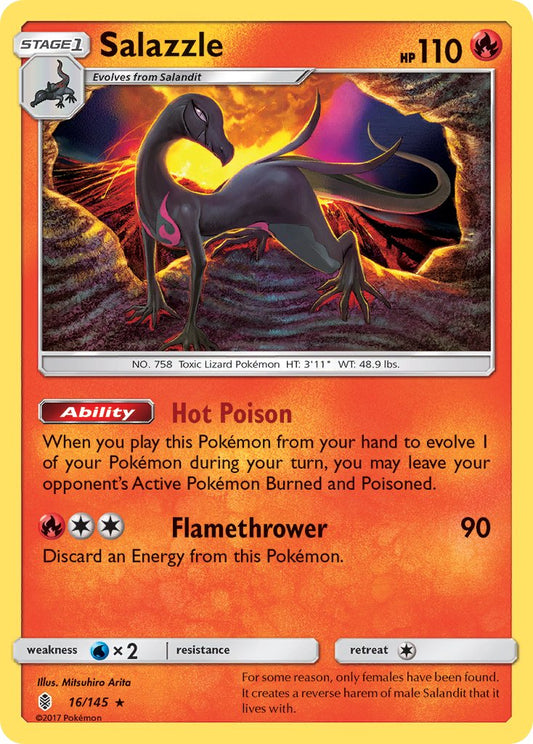 Salazzle 16/145 Reverse Rare - MissingNo.