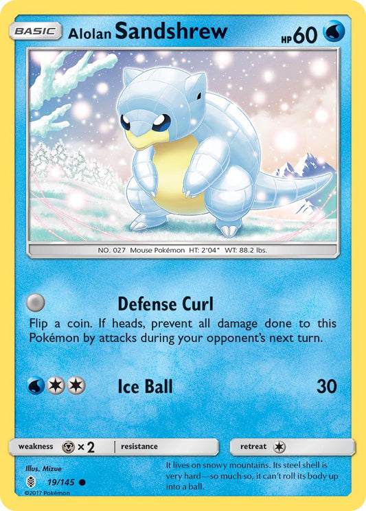 Alolan Sandshrew 19/145 Common - MissingNo.