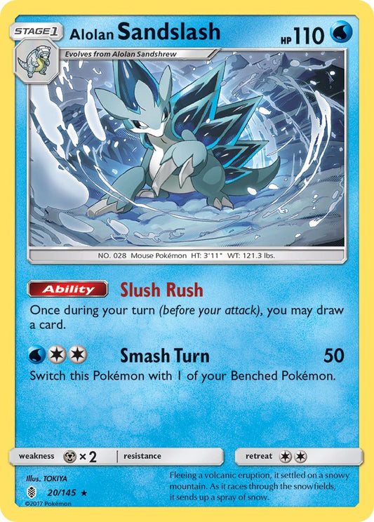 Alolan Sandslash 20/145 Reverse Rare - MissingNo.