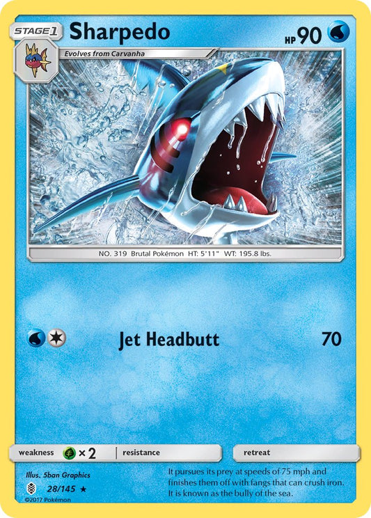 Sharpedo 28/145 Reverse Rare - MissingNo.