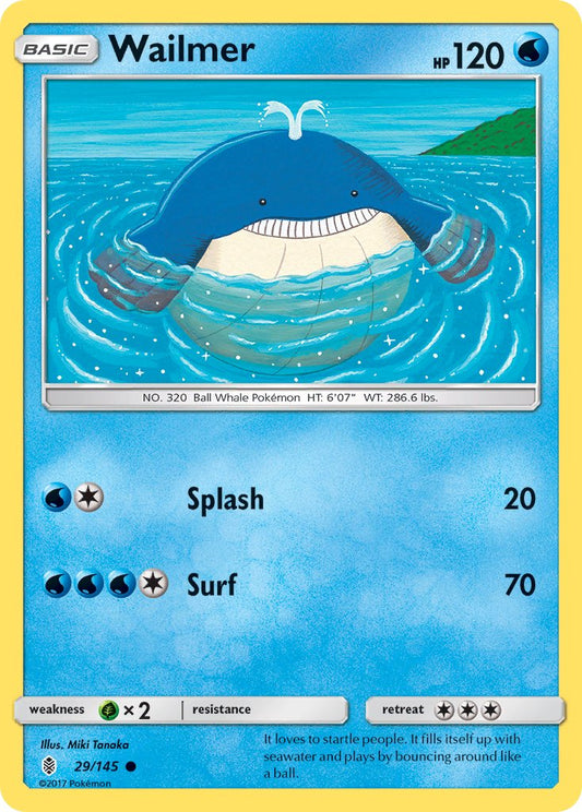 Wailmer 29/145 Reverse Common - MissingNo.