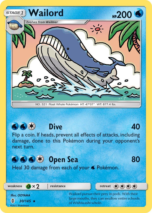 Wailord 30/145 Reverse Rare - MissingNo.