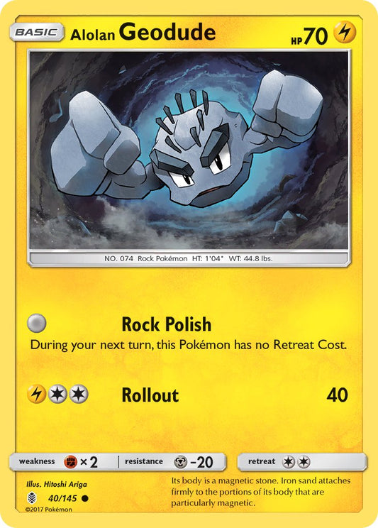 Alolan Geodude 40/145 Reverse Common - MissingNo.