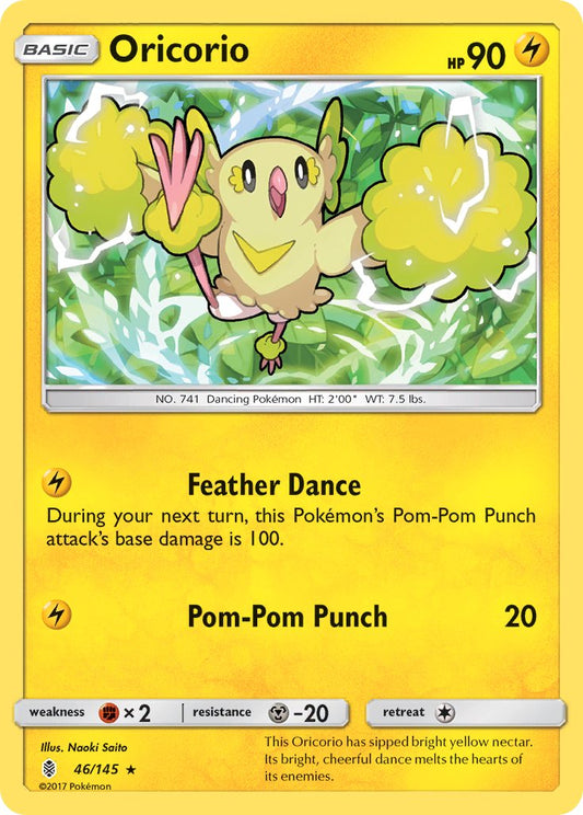 Oricorio 46/145 Reverse Holo Pokémon League Promo (Guardians Rising Season 2) June 2017 - MissingNo.