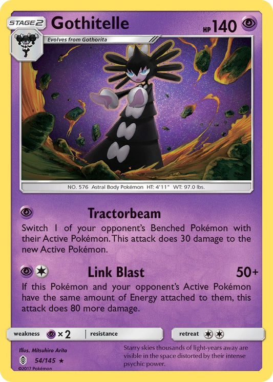 Gothitelle 54/145 Reverse Rare - MissingNo.