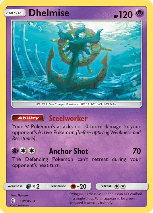 Dhelmise 59/145 Reverse Rare - MissingNo.