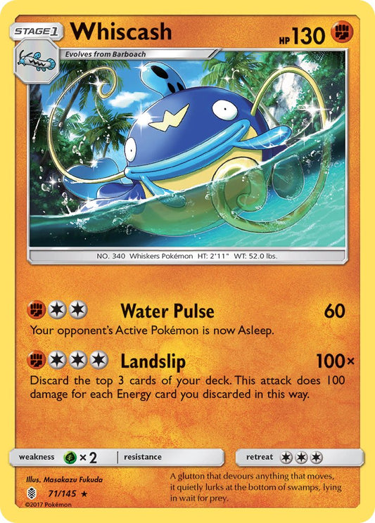 Whiscash 71/145 Reverse Rare - MissingNo.
