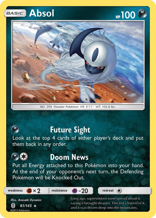Absol 81/145 Reverse Rare - MissingNo.