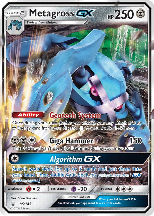 Metagross GX 85/145 Holo Rare GX - MissingNo.