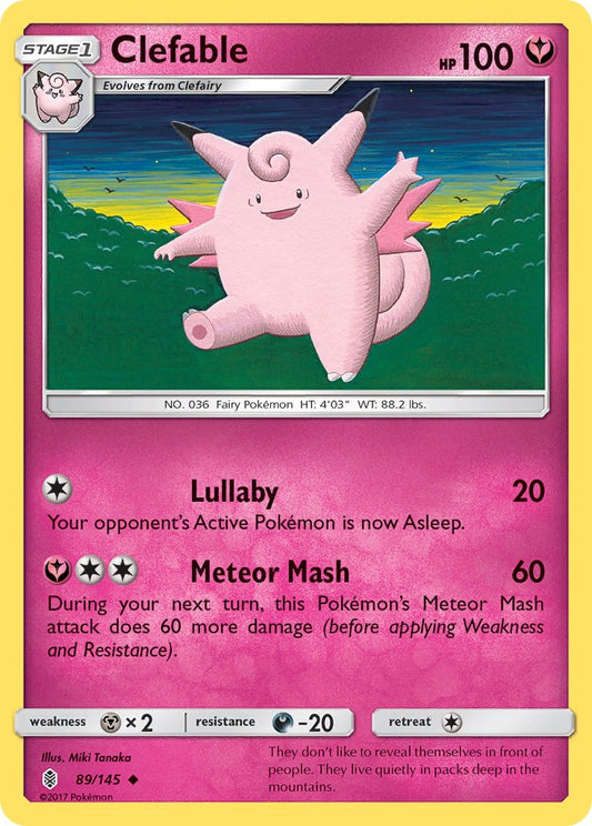 Clefable 89/145 Reverse Uncommon - MissingNo.