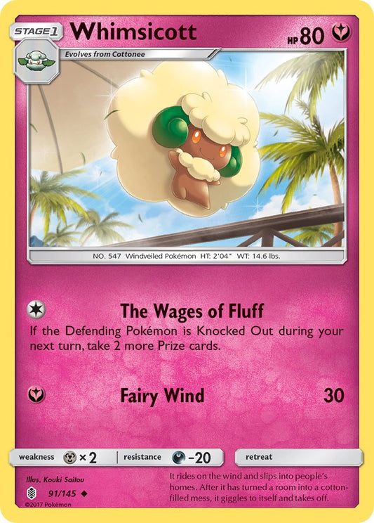 Whimsicott 91/145 Uncommon - MissingNo.