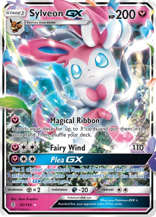Sylveon GX 92/145 Holo Rare GX - MissingNo.