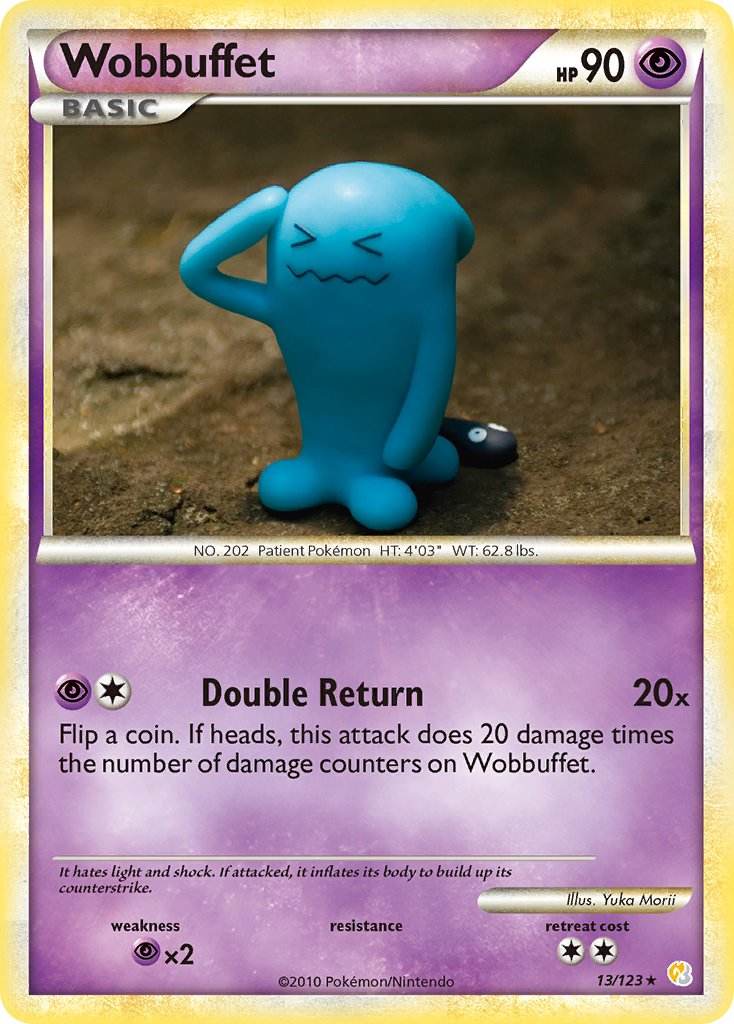 Wobbuffet 13/123 Reverse Rare - MissingNo.