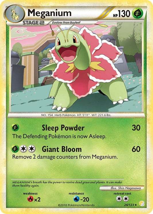 Meganium 26/123 Reverse Rare - MissingNo.