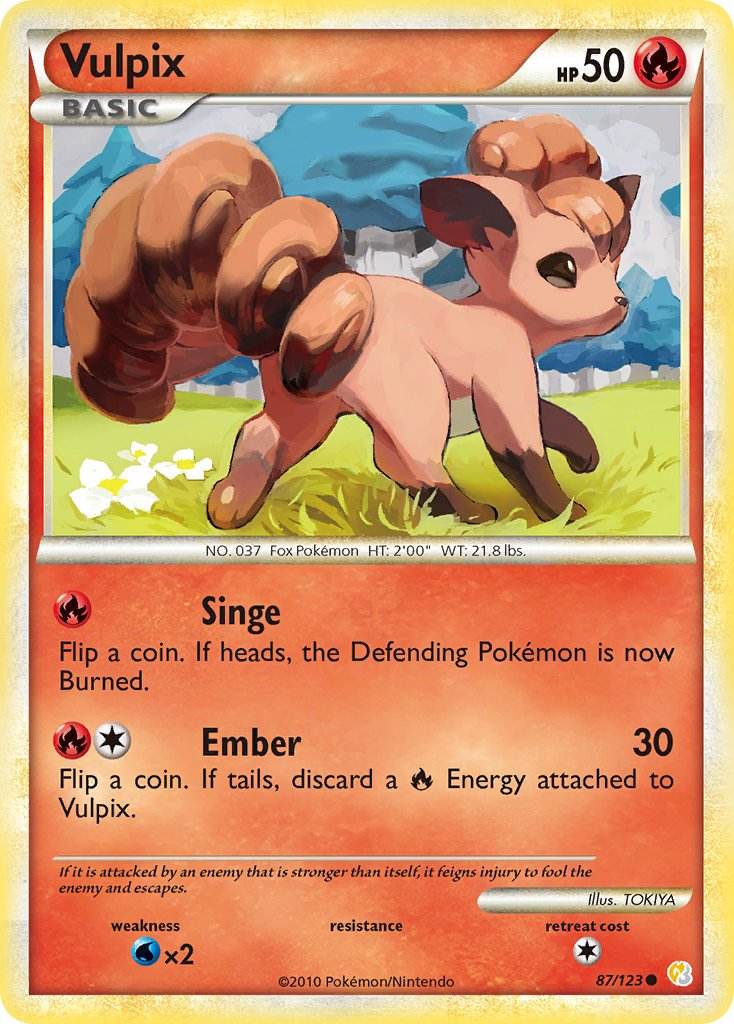 Vulpix 87/123 Reverse Common - MissingNo.