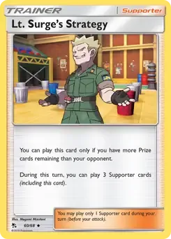 Lt. Surge's Strategy 60/68 Uncommon