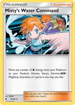 Misty's Water Command 63/68 Holo Rare