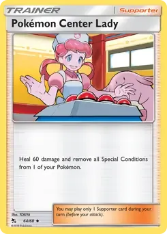 Pokémon Center Lady 64/68 Uncommon