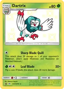 Dartrix SV3 Holo Rare