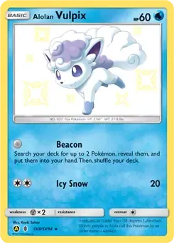 Alolan Vulpix SV8 Holo Rare