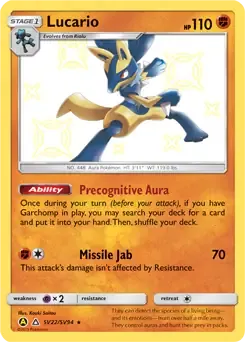 Lucario SV22 Holo Rare