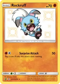 Rockruff SV23 Holo Rare