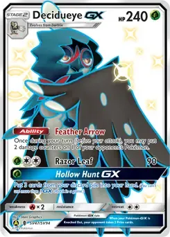 Decidueye GX SV47 Holo Ultra Rare GX