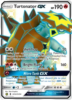 Turtonator GX SV52 Holo Ultra Rare GX