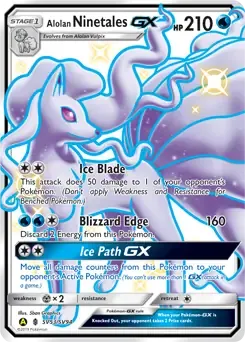Alolan Ninetales GX SV53 Holo Ultra Rare GX