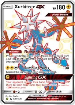 Xurkitree GX SV58 Holo Ultra Rare Ultra Beast GX