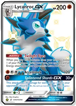 Lycanroc GX SV67 Holo Ultra Rare GX