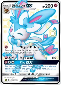 Sylveon GX SV76 Holo Ultra Rare GX