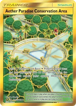 Aether Paradise Conservation Area SV87 Gold Secret Rare