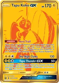 Tapu Koko GX SV93 Gold Secret Rare GX