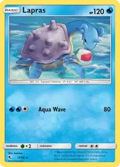 Lapras 17/68 Non-Holo Rare