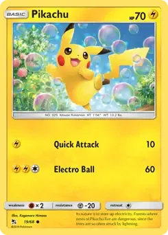 Pikachu 19/68 Common