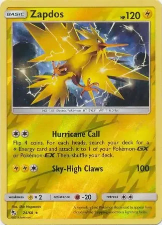 Zapdos 24/68 Reverse Rare